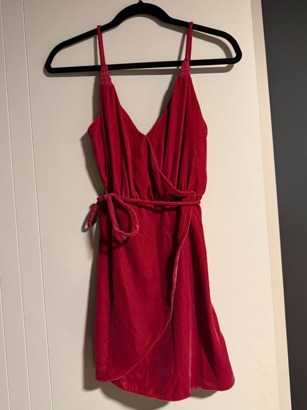 Red Velvet Dress (Urban Outfitters, Size S)